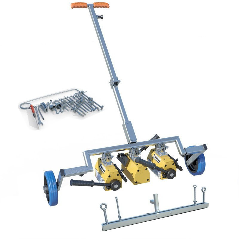 Carrello Alza chiusini Cargo ibrido (Magneti+Barra Hook)